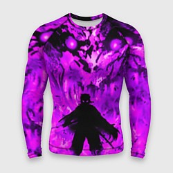 Мужской рашгард РЕНГОКУ НЕОНОВЫЙ ОГОНЬ PURPLE