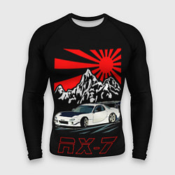 Рашгард мужской Мазда RX - 7, цвет: 3D-принт