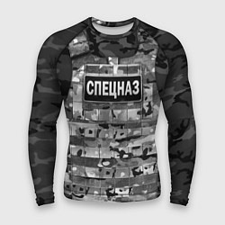 Рашгард мужской Бронежилет - спецназ России, цвет: 3D-принт