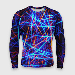 Рашгард мужской Neon pattern Fashion 2055, цвет: 3D-принт