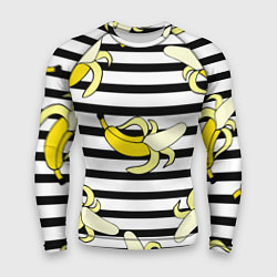 Рашгард мужской Banana pattern Summer, цвет: 3D-принт