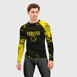 Рашгард мужской Nirvana молнии, цвет: 3D-принт — фото 2