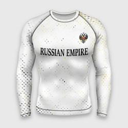 Рашгард мужской RUSSIAN EMPIRE - ГЕРБ Гранж FS, цвет: 3D-принт