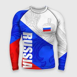 Рашгард мужской RUSSIA - SPORTWEAR - ТРИКОЛОР, цвет: 3D-принт