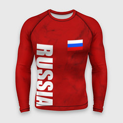 Рашгард мужской RUSSIA - RED EDITION - SPORTWEAR, цвет: 3D-принт