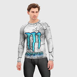 Рашгард мужской MONSTER WHITE БЕЛЫЙ МОНСТР, цвет: 3D-принт — фото 2