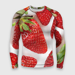 Рашгард мужской Strawberries, цвет: 3D-принт