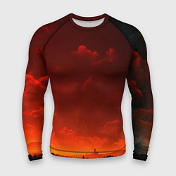 Рашгард мужской Облака перед восходом солнца, цвет: 3D-принт