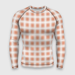 Рашгард мужской Light beige plaid fashionable checkered pattern, цвет: 3D-принт