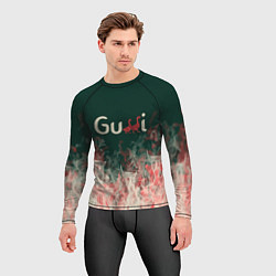 Рашгард мужской Gucci - огонь, цвет: 3D-принт — фото 2