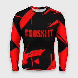 Рашгард мужской Кроссфит - красная абстракция, цвет: 3D-принт
