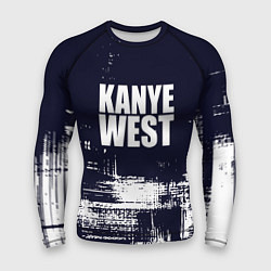 Рашгард мужской Kanye west - краска, цвет: 3D-принт