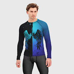 Рашгард мужской Крылья инь янь, цвет: 3D-принт — фото 2
