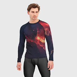 Рашгард мужской Красивая космическая туманность, цвет: 3D-принт — фото 2