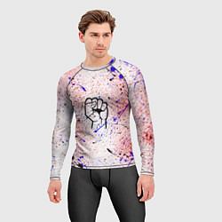 Рашгард мужской Не сдавайся - кулак, цвет: 3D-принт — фото 2