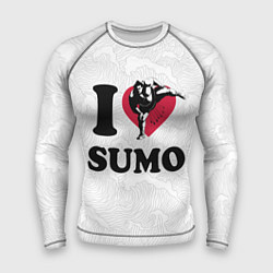 Рашгард мужской I love sumo fighter, цвет: 3D-принт