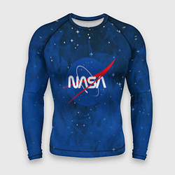 Рашгард мужской Nasa - звёзды лого, цвет: 3D-принт