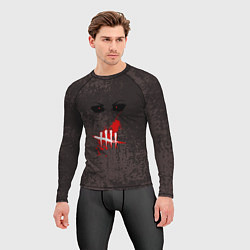 Рашгард мужской Черные глаза, цвет: 3D-принт — фото 2