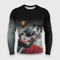 Рашгард мужской Porsche - racing team - motorsport, цвет: 3D-принт
