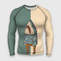 Рашгард мужской Акула-моряк, цвет: 3D-принт