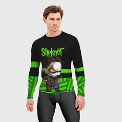 Рашгард мужской Slipknot dark green, цвет: 3D-принт — фото 2