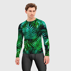 Рашгард мужской Тропические растения - текстура, цвет: 3D-принт — фото 2