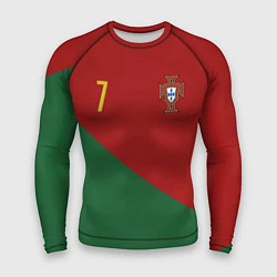 Рашгард мужской Роналду сборная Португалии, цвет: 3D-принт