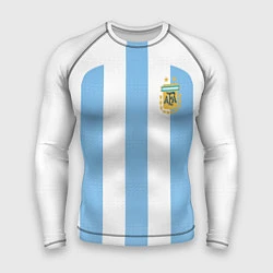 Рашгард мужской Сборная Аргентины ЧМ 2022, цвет: 3D-принт