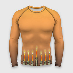 Рашгард мужской Уютная Ханука, цвет: 3D-принт