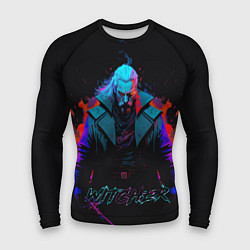 Рашгард мужской Witcher in neon style, цвет: 3D-принт