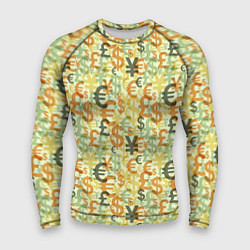 Рашгард мужской Денежные знаки, цвет: 3D-принт