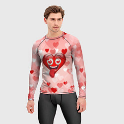 Рашгард мужской Безумное сердце, цвет: 3D-принт — фото 2