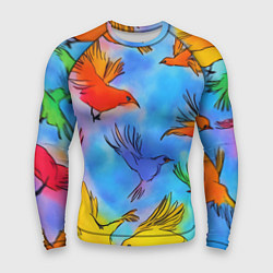 Рашгард мужской Акварельные крылья, цвет: 3D-принт