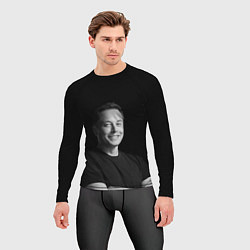 Рашгард мужской Илон Маск, портрет, цвет: 3D-принт — фото 2