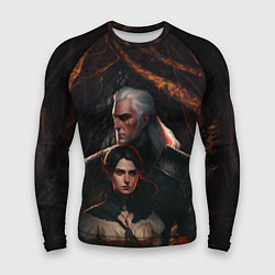 Рашгард мужской Геральт и Йеннифэр, цвет: 3D-принт