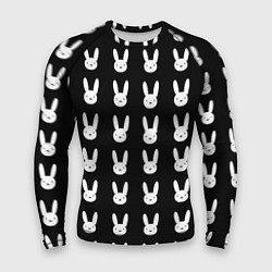 Рашгард мужской Bunny pattern black, цвет: 3D-принт