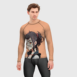 Рашгард мужской Красивая девочка - аниме, цвет: 3D-принт — фото 2