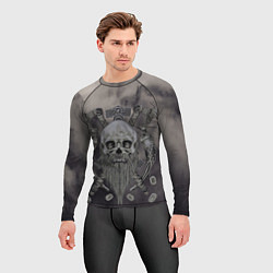 Рашгард мужской Череп бородатого викинга, цвет: 3D-принт — фото 2