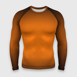 Рашгард мужской Кислотный оранжевый с градиентом, цвет: 3D-принт