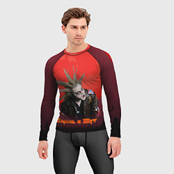 Рашгард мужской Король и шут красная луна, цвет: 3D-принт — фото 2
