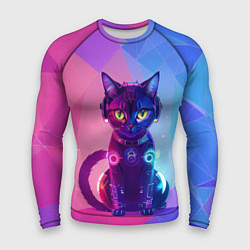 Рашгард мужской Кибер кошка, цвет: 3D-принт