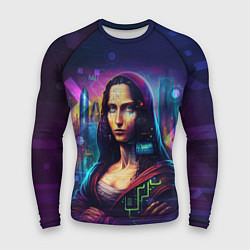 Рашгард мужской Cyberpunk Mona Lisa, цвет: 3D-принт