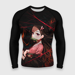 Рашгард мужской Nezuko Demon Slayer art, цвет: 3D-принт