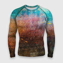 Рашгард мужской Разноцветные тени и краски, цвет: 3D-принт