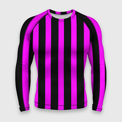 Рашгард мужской В полоску черного и фиолетового цвета, цвет: 3D-принт