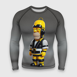 Рашгард мужской Homer Simpson - cyberpunk - fantasy, цвет: 3D-принт