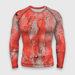 Рашгард мужской Красные и серые трещины, цвет: 3D-принт