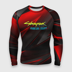 Рашгард мужской Cyberpunk 2077 phantom liberty red black logo, цвет: 3D-принт