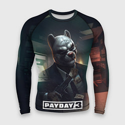 Рашгард мужской Payday 2 dog mask, цвет: 3D-принт