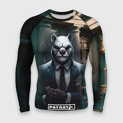 Рашгард мужской Payday 3 white bear, цвет: 3D-принт